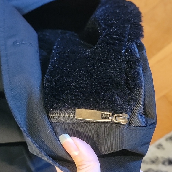 Bebe Cotton Blend Double Lined Removable Lining Faux Fur Trench Coat #510 - Picture 17 of 17